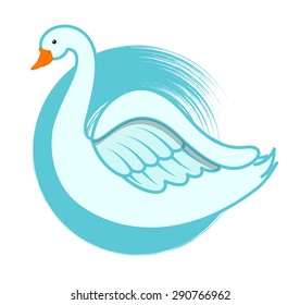 Swan Bird cartoon Drawing