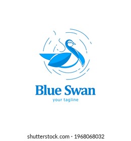 Diseño de logotipos abstractos en círculo Estilo plano