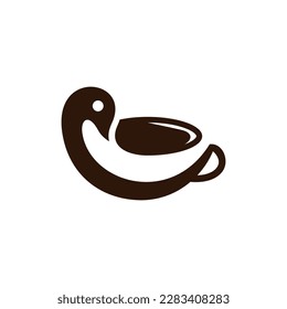 Cisne con logo moderno y sencillo
