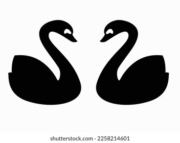 Swan create by illustrator vector