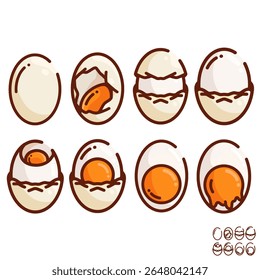 SWAN EGG SIMPLE STYLE VECTOR SET – 8 STYLES FOR UNLIMITED CREATIVE COMBINATIONS!