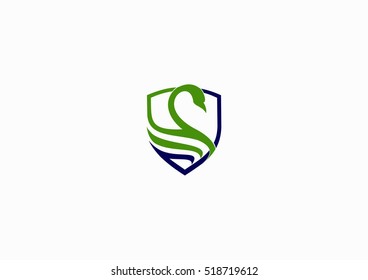 Swan element icon logo