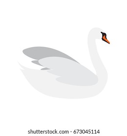 swan flat icon. You can be used swan icon for several purposes like: websites, UI, UX, print templates, promotional materials, info-graphics, web and mobile phone apps.