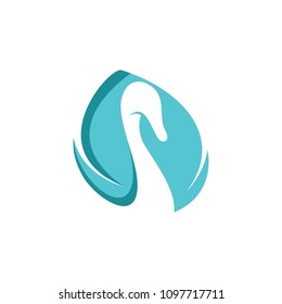 swan flat logo design