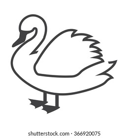 Swan Icon. 