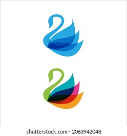 Swan icon Template vector illustration design
