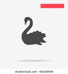 Swan icon. Vector concept illustration for design.