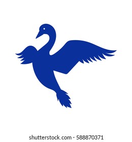 swan icon vector illustration