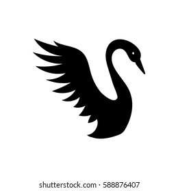 swan icon vector illustration
