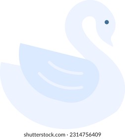Swan icon vector image. Suitable for mobile application web application and print media.