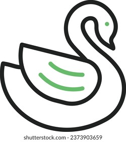 Swan icon vector image. Suitable for mobile application web application and print media.