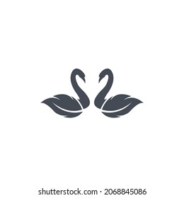 swan icons symbol vector elements for infographic web