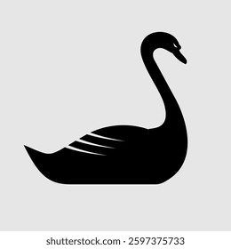 Swan isolated icon. Vector illustration