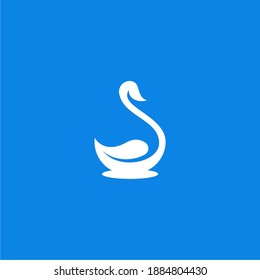 swan leaf logo design in letter s