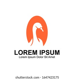 Swan Logo. Animal Logo Template
