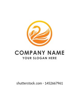SWAN LOGO BEAUTY VEKTOR  ANIMALS