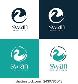 Swan Logo kreative moderne Konzept Vektor-Vorlage