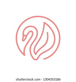 Swan logo design concept. Universal swan design.