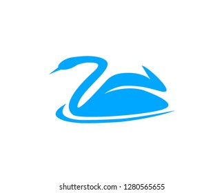 Swan Logo Design Template