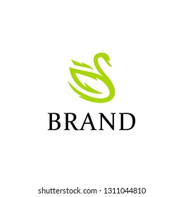 Swan Logo Design Template