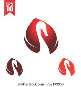swan logo design template