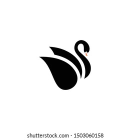 The Swan Logo Design Vector