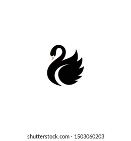 The Swan Logo Design Vector