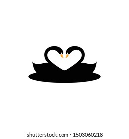 The Swan Logo Design Vector