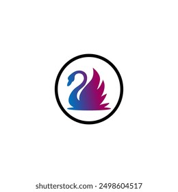 swan logo with swan icon