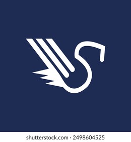 swan logo with swan icon