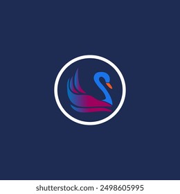 swan logo with swan icon