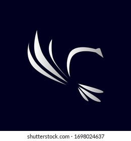 swan logo icon for beauty symbol