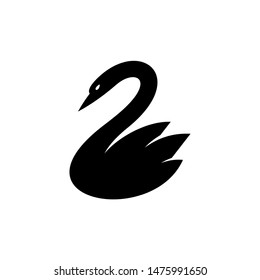 Swan logo. Icon design. Template elements