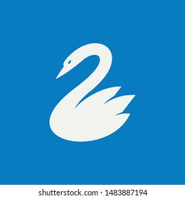 Swan logo. Icon design. Template elements