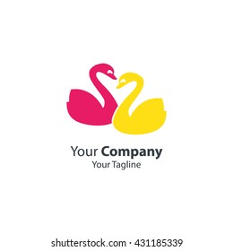 Swan Logo Icon Design Template Elements