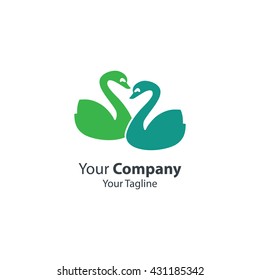 Swan Logo Icon Design Template Elements