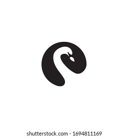 Swan logo icon design vector template