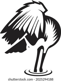 Swan logo, Swan Icon on white background