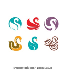 Swan logo icon symbol design