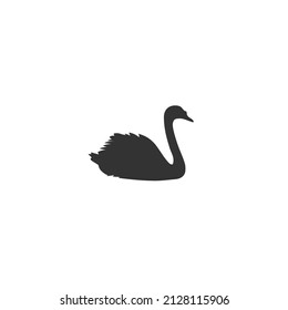Swan logo icon symbol vector illustration