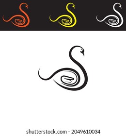 Swan-Logo-Symbol Vektorgrafik-Design