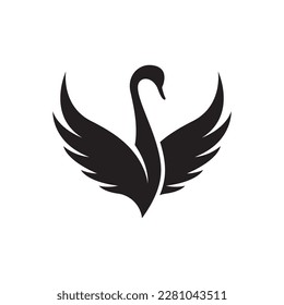 Swan logo images illustration design