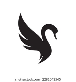 Swan logo images illustration design