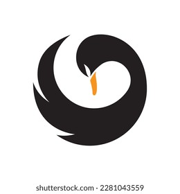 Swan logo images illustration design