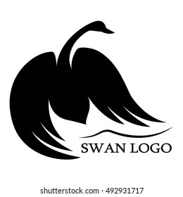 Swan logo isolated
