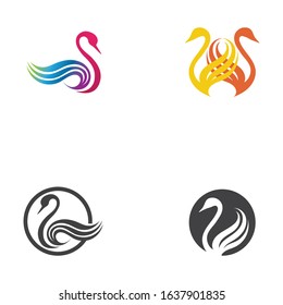 Swan logo Premium and symbol Vector 