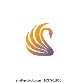 Swan logo Premium and symbol Vector 