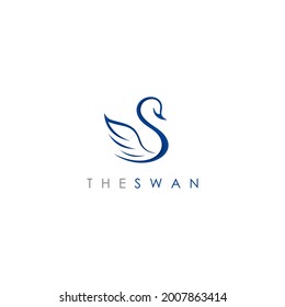 Swan Logo Simple and elegant
suitable for salon and spa logo