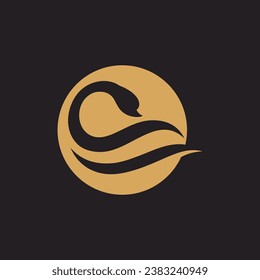 Swan Logo Simple and elegant vector symbol