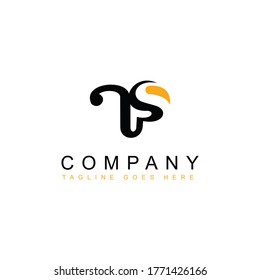 Swan logo simple icon template vector illustration creative design